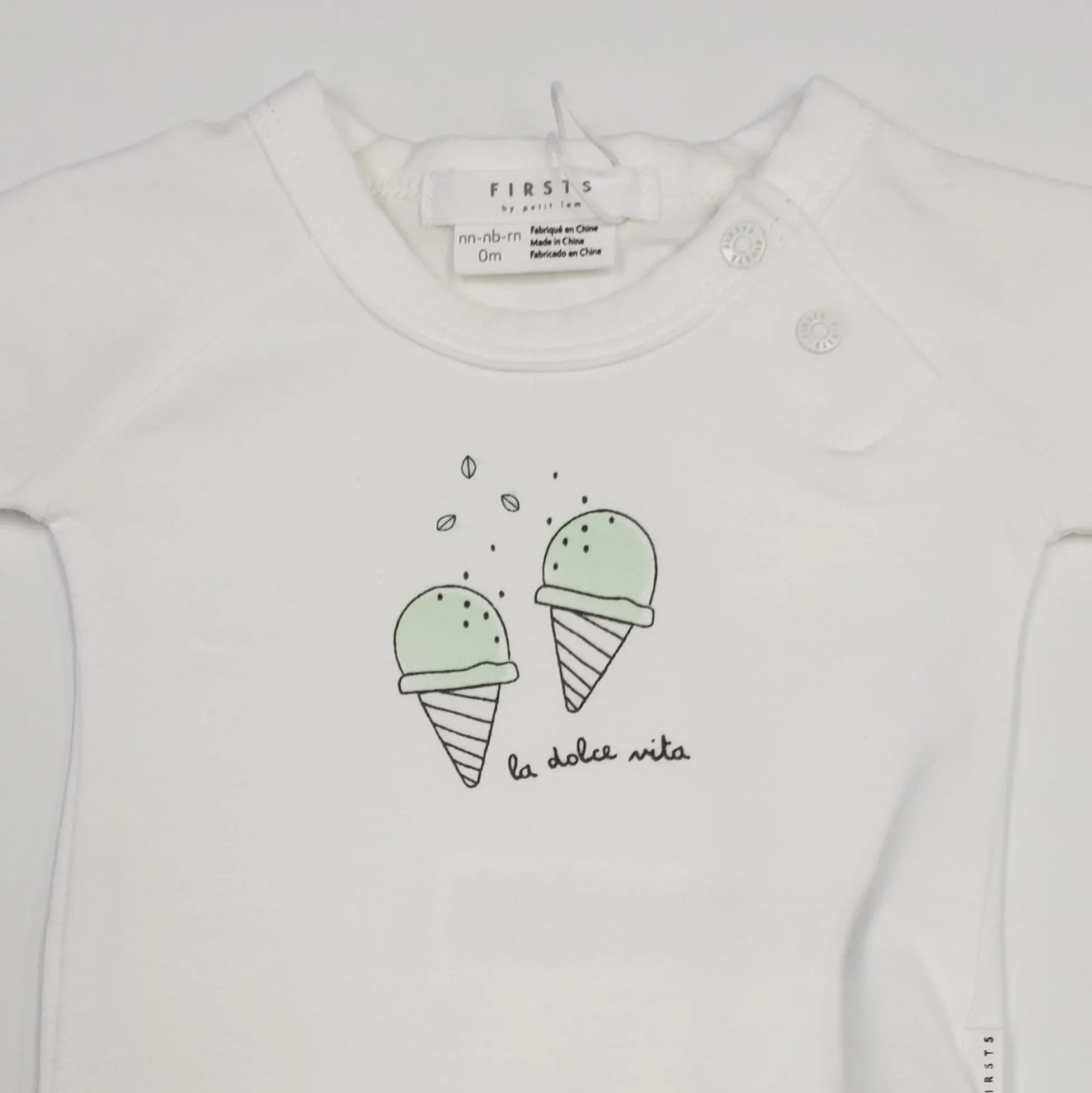 3 piece ice cream cones baby boy set