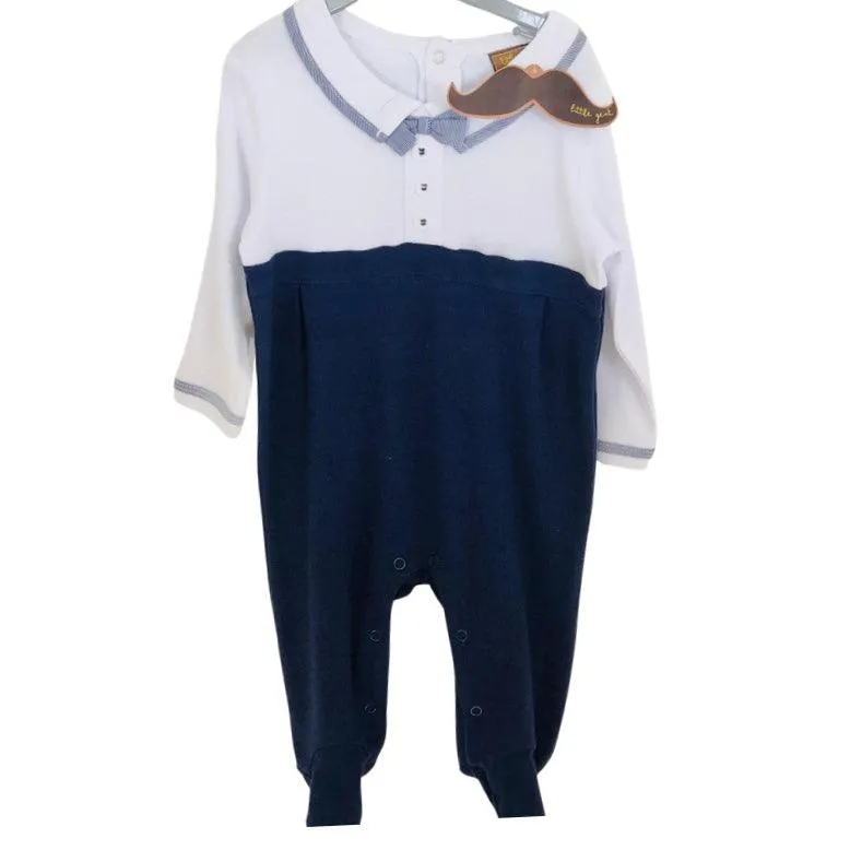 Baby Boys Bow Tie Sleepsuit