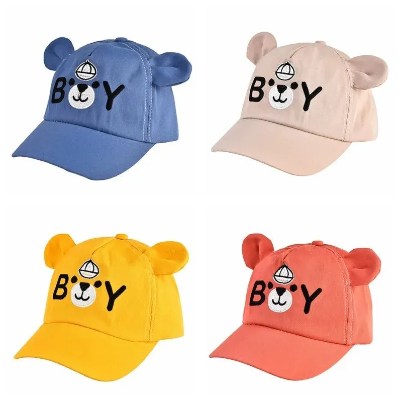 Baby Summer Baseball Cap Cute Dinosaur Baby Hat Cartoon Bear Sun Hat