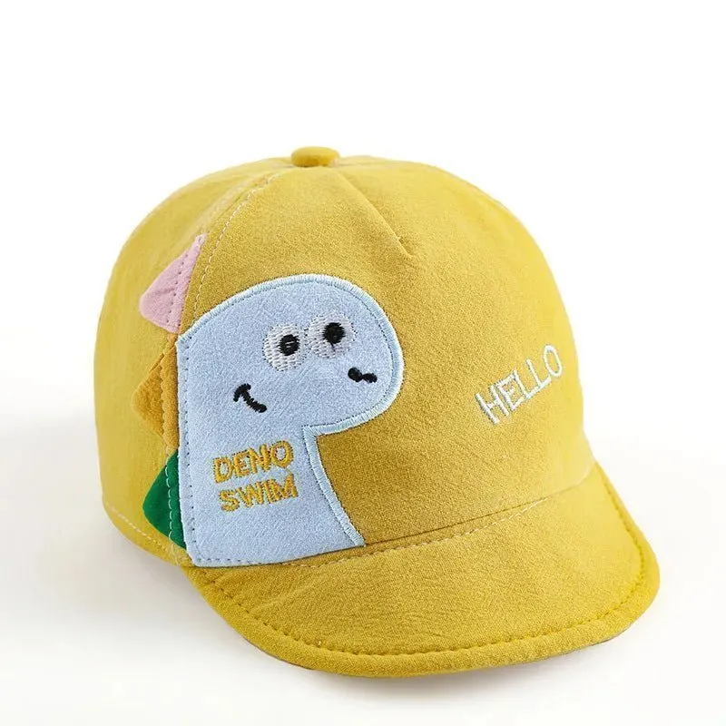 Baby Summer Baseball Cap Cute Dinosaur Baby Hat Cartoon Bear Sun Hat