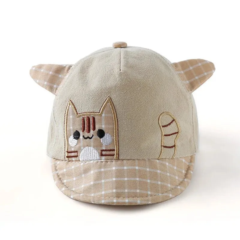Baby Summer Baseball Cap Cute Dinosaur Baby Hat Cartoon Bear Sun Hat