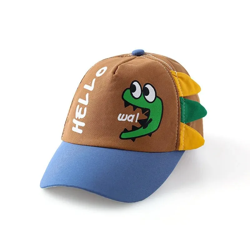 Baby Summer Baseball Cap Cute Dinosaur Baby Hat Cartoon Bear Sun Hat