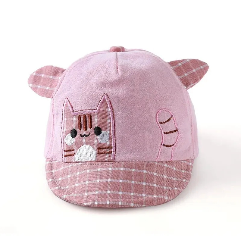 Baby Summer Baseball Cap Cute Dinosaur Baby Hat Cartoon Bear Sun Hat