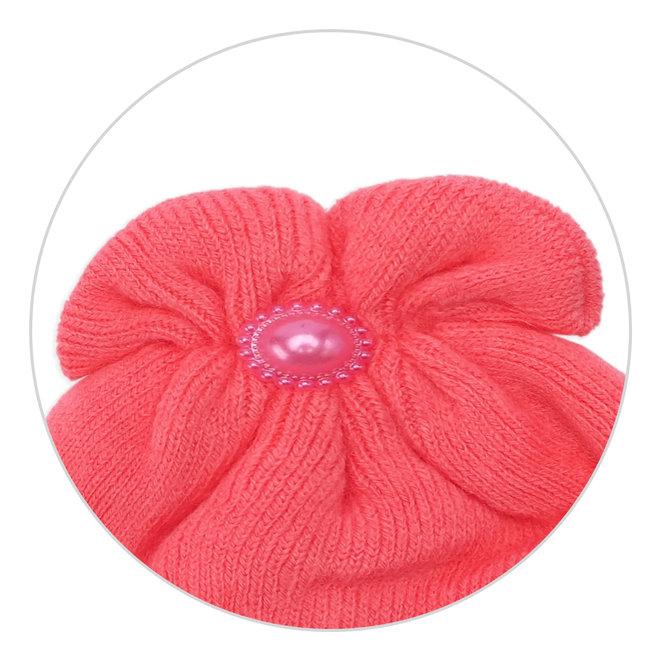 Baby Winter Cap Panda Dark Pink - Sunshine