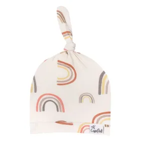 Copper Pearl Top Knot Hat - Kona Multi Rainbow