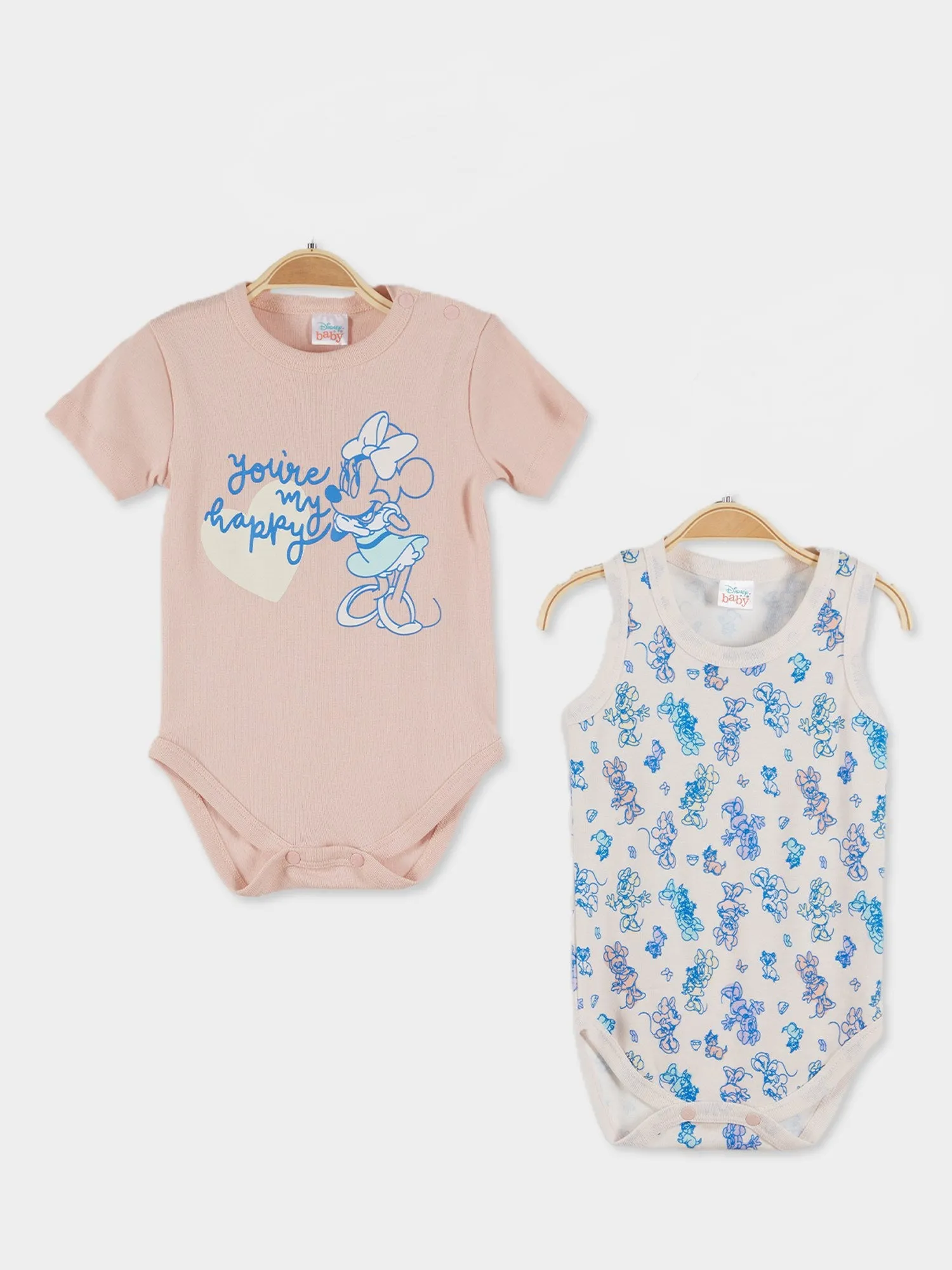 Disney Minnie Mouse Bodysuits - 2 Pack