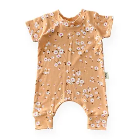 Field of Daises on Camel Harem Romper