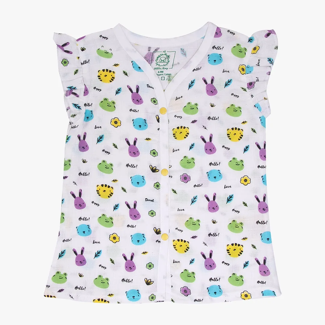 Friend Lil Ones - Muslin Sleep Suit Girls