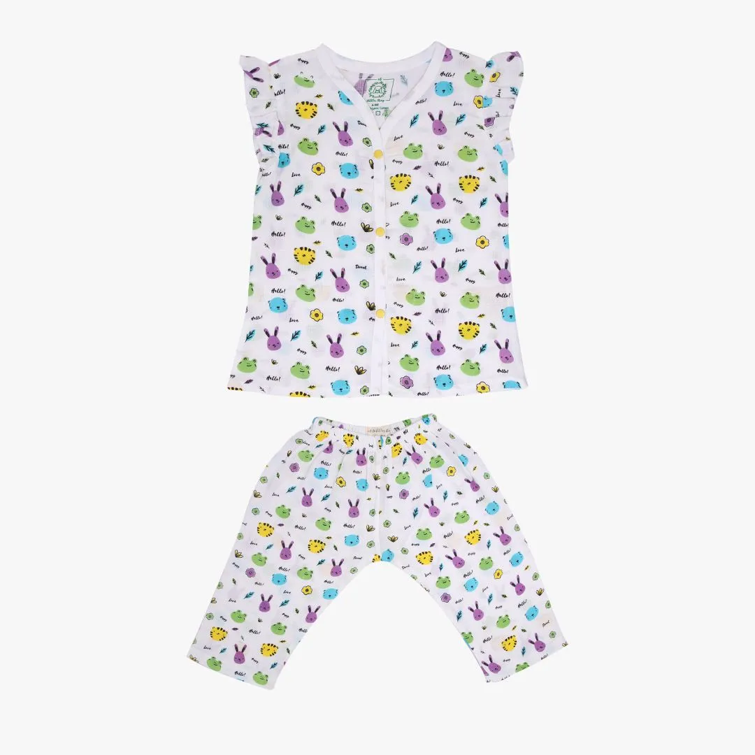 Friend Lil Ones - Muslin Sleep Suit Girls