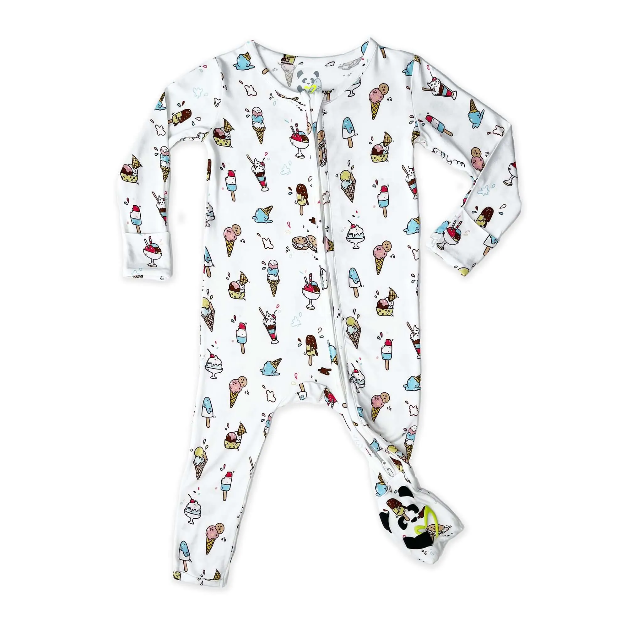 Ice Cream Bamboo Convertible Footie