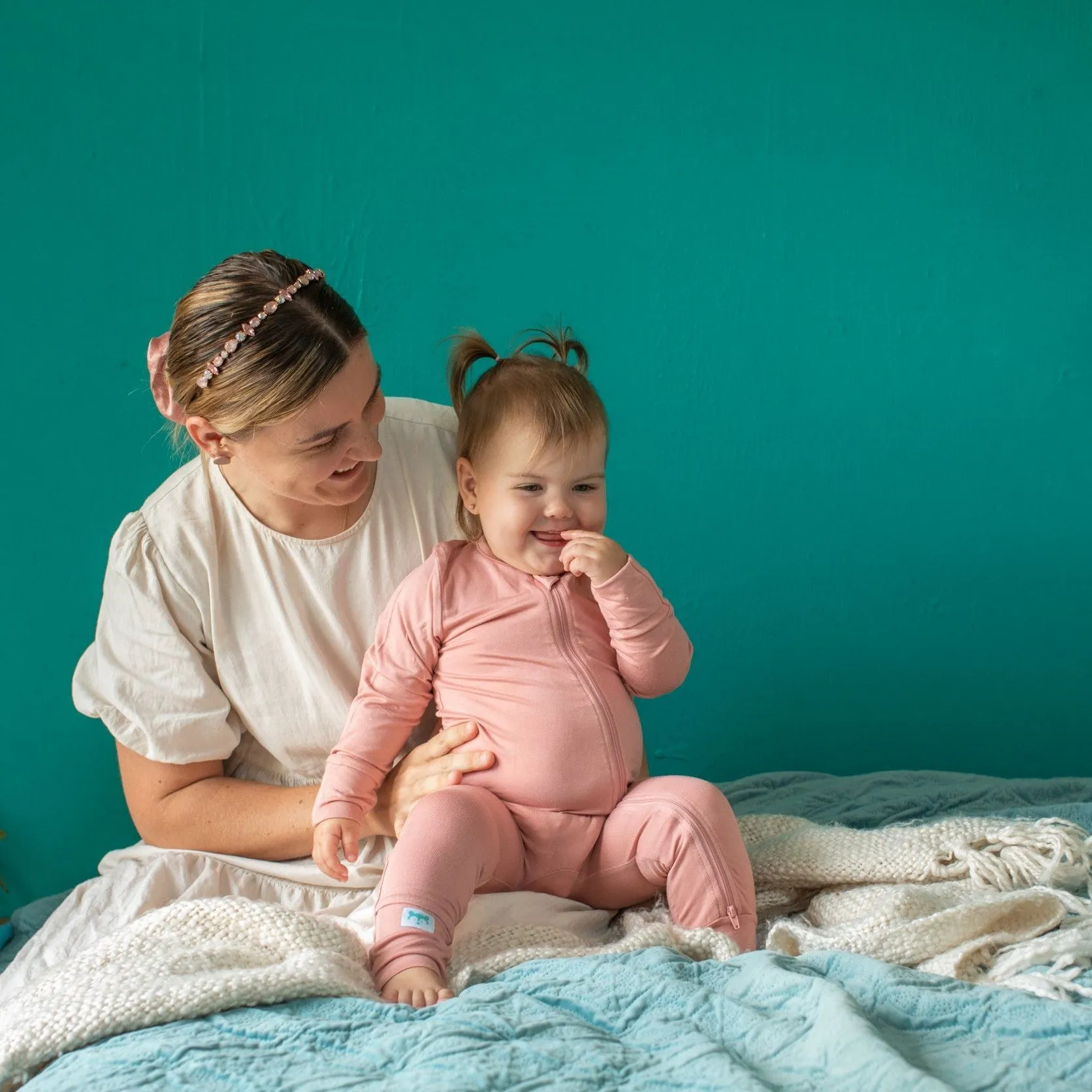 Long-Sleeve Bamboo Rompers