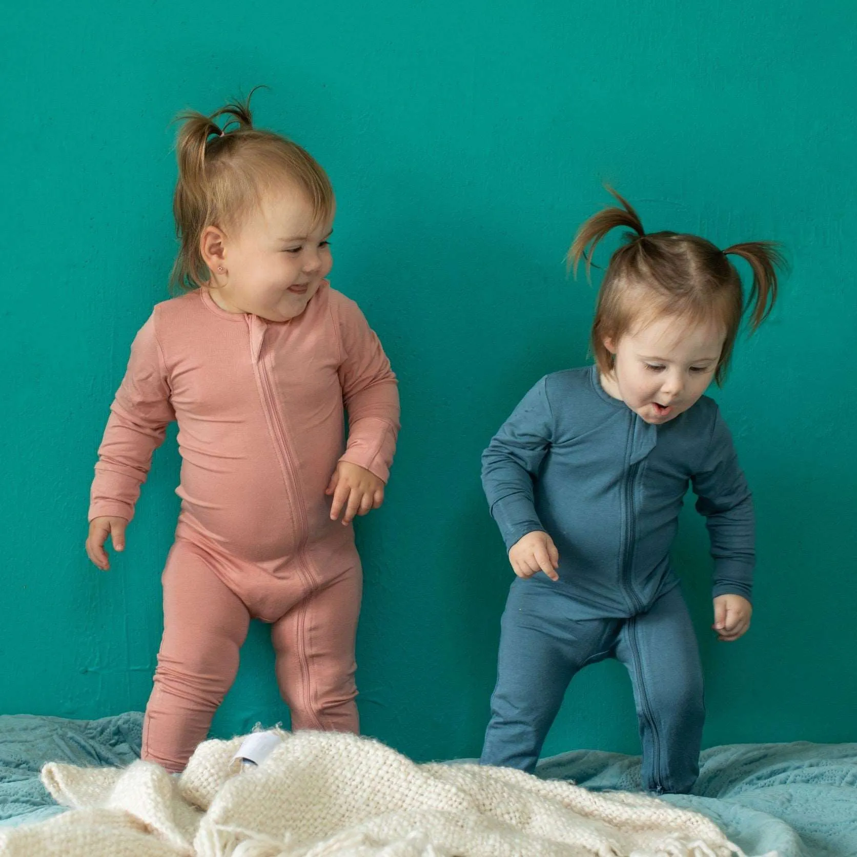 Long-Sleeve Bamboo Rompers
