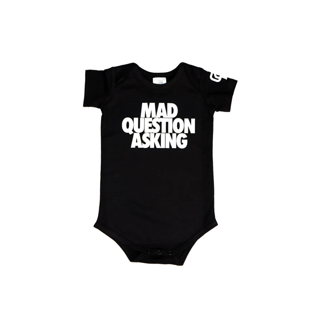 Mad Question Asking Onesie (Black)