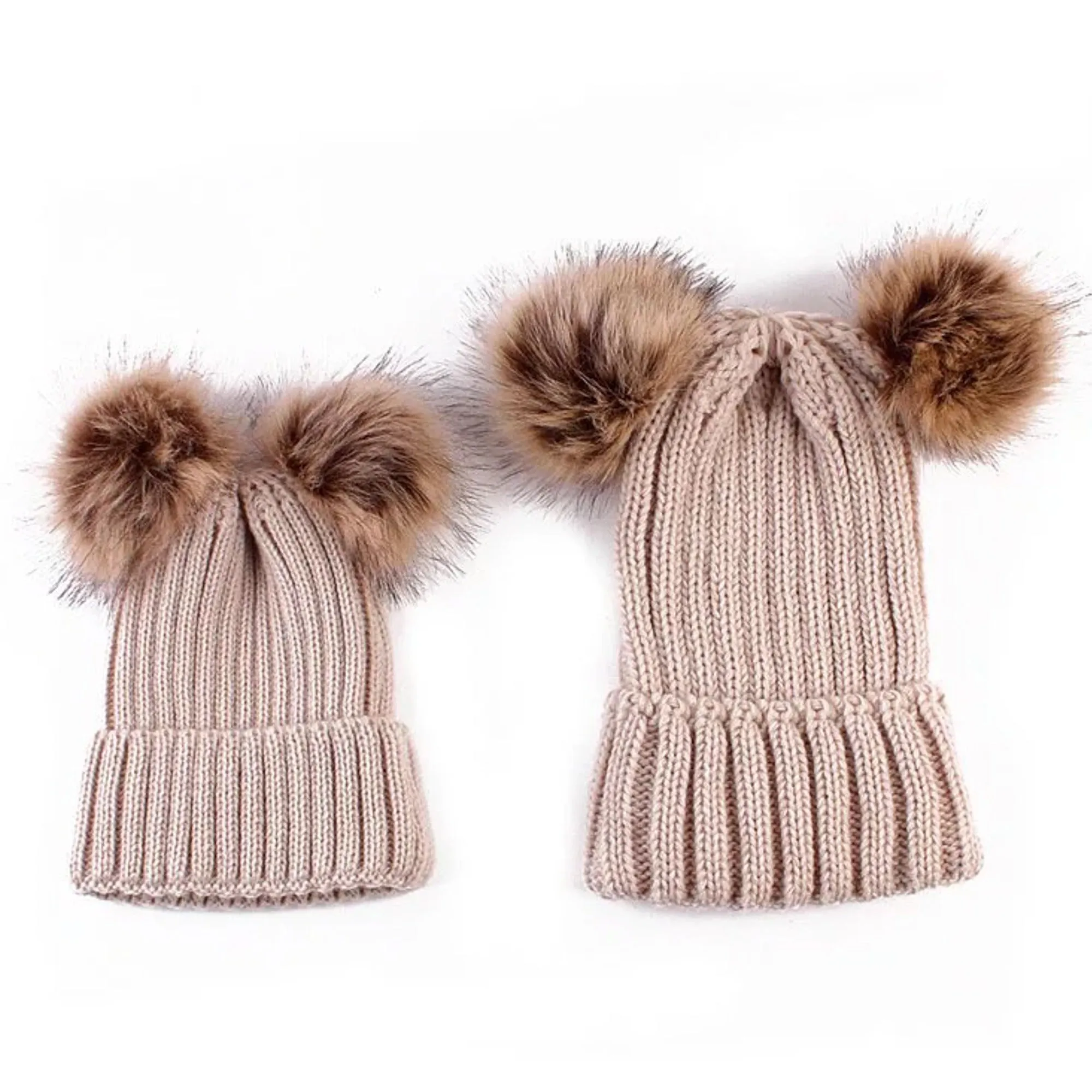 Mommy & Me Pompom Beanies