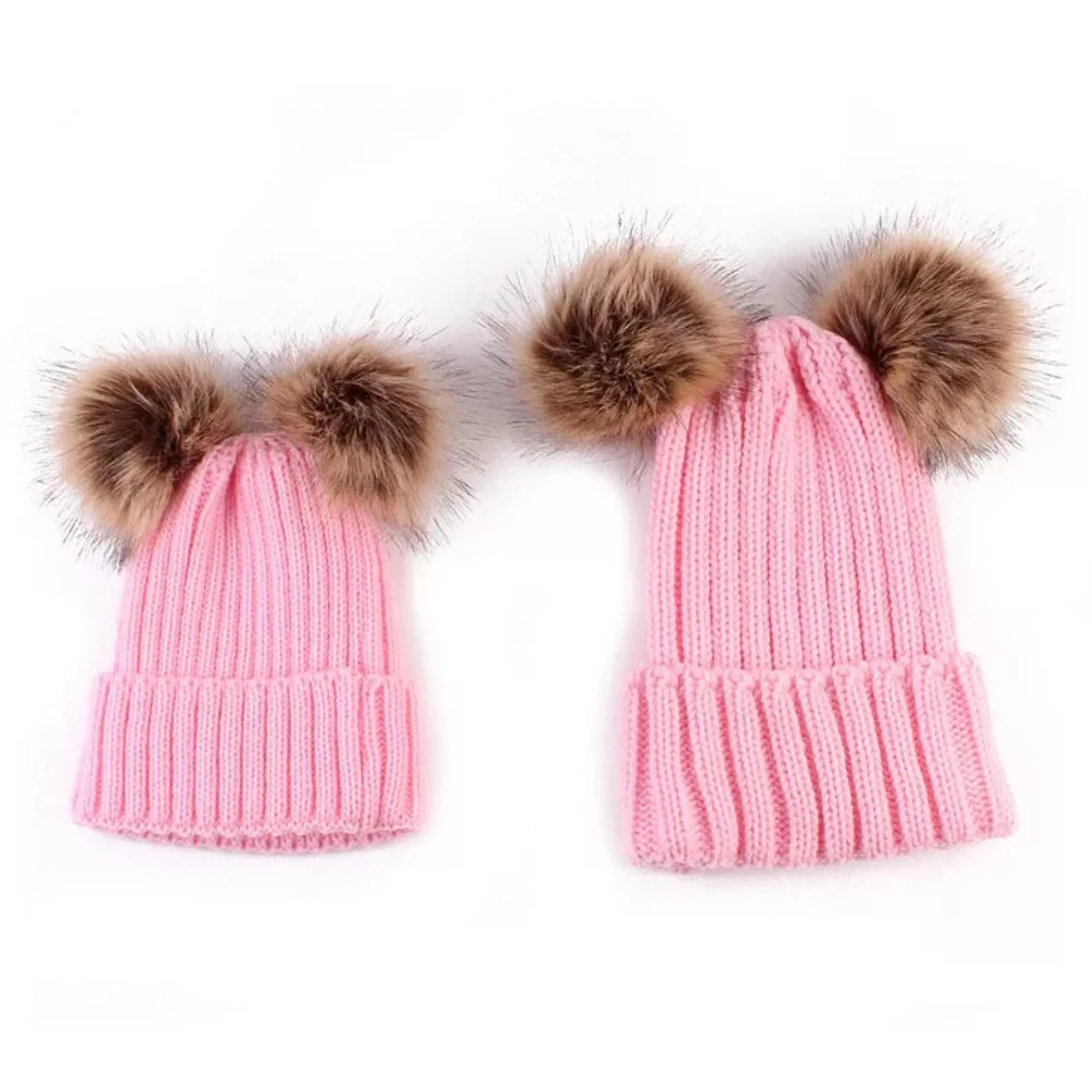 Mommy & Me Pompom Beanies
