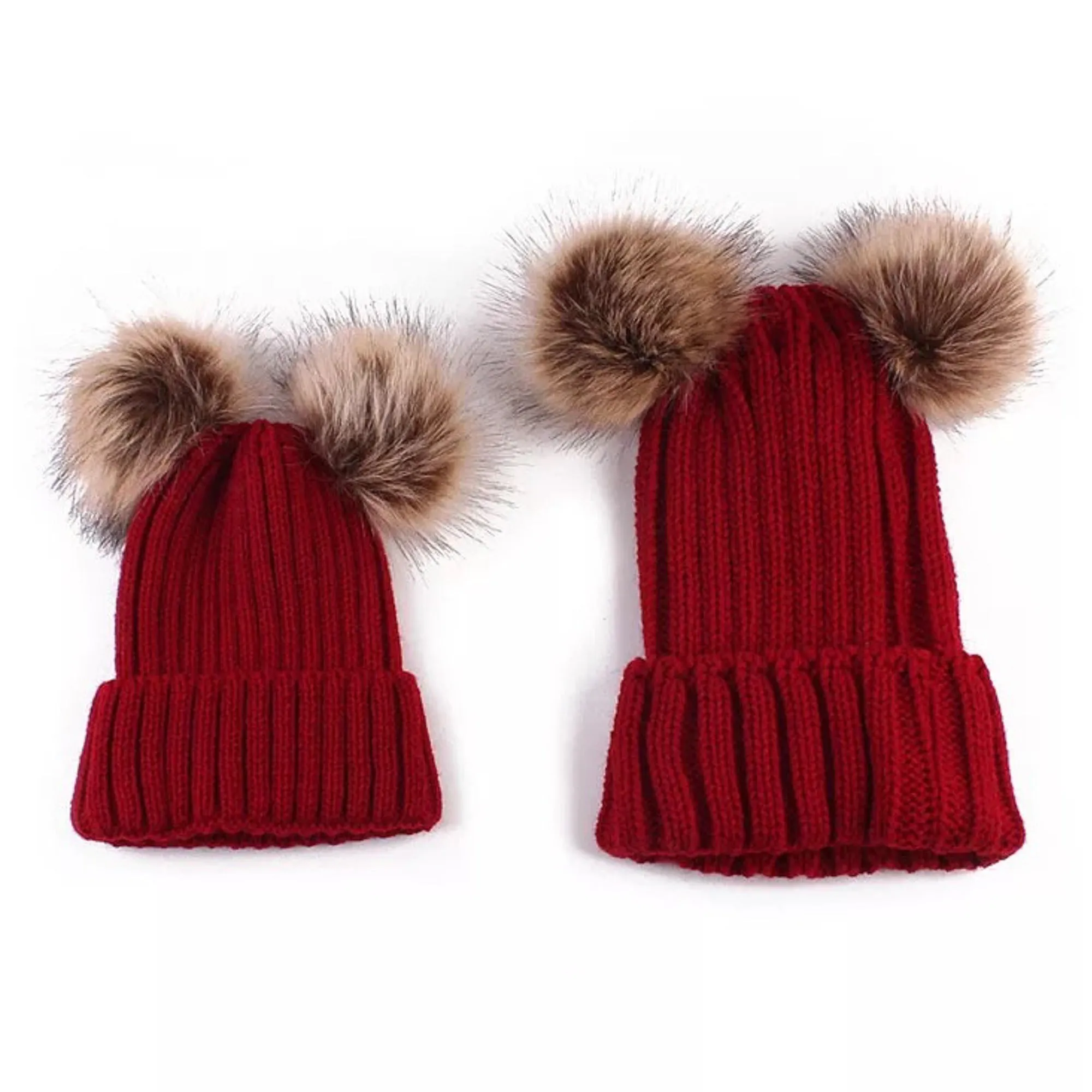 Mommy & Me Pompom Beanies