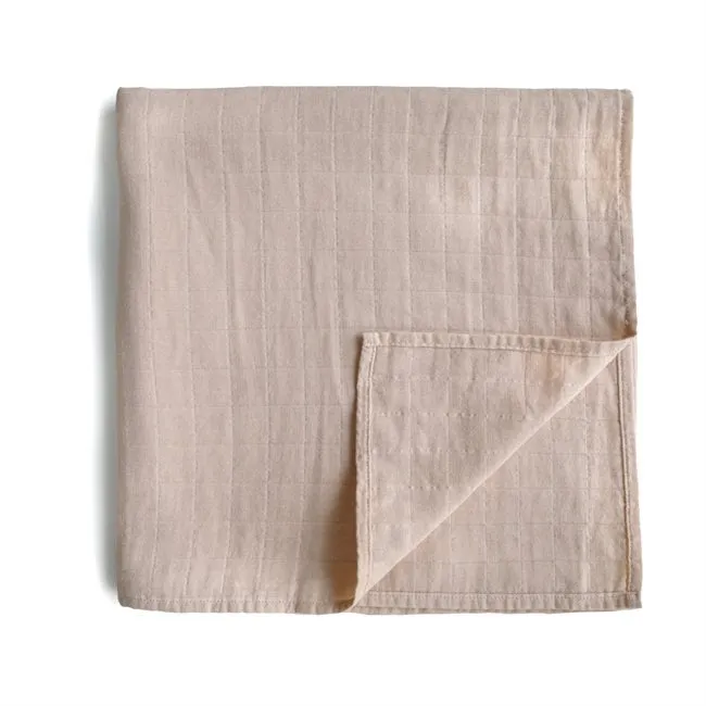 Mushie Swaddle Blush