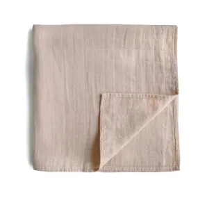 Mushie Swaddle Blush