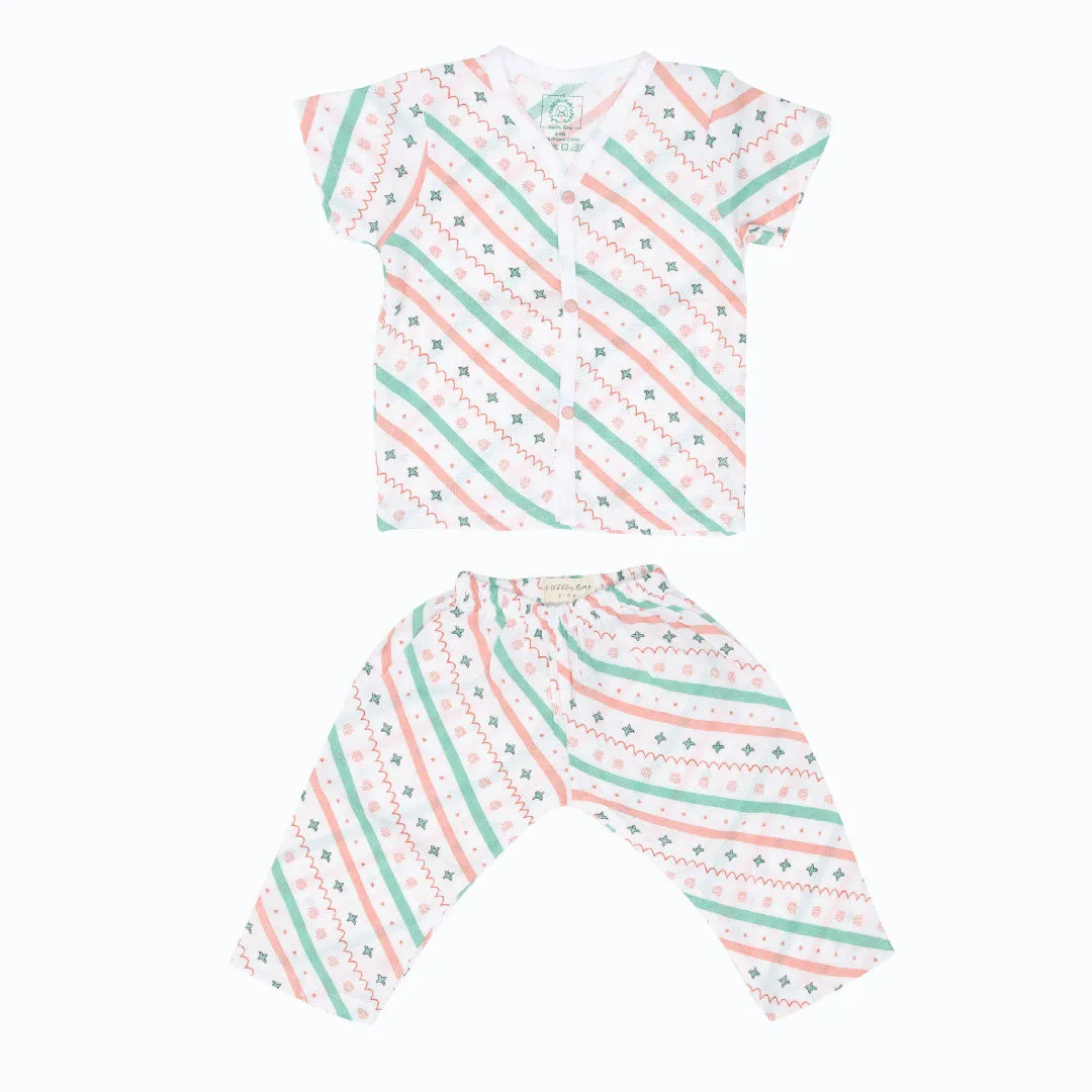 Muslin Sleep Suit for babies and kids (Unisex) Combo 1 - Pack of 3
