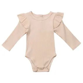 Ribbed Flutter Romper