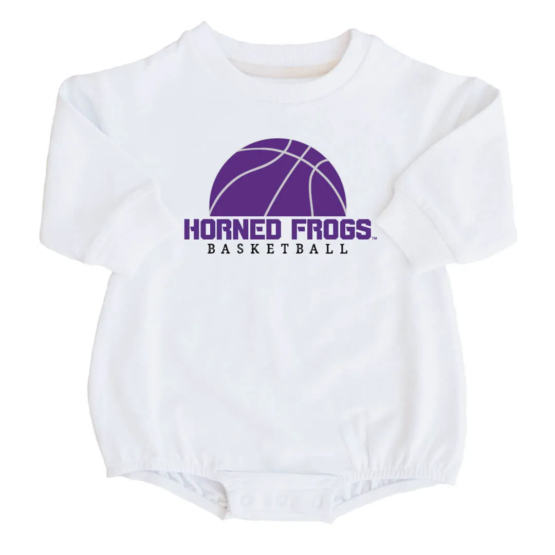 Texas Christian University | Basketball Graphic Sweatshirt Bubble Romper