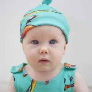 Weedy Sea Dragon | Organic Cotton Knot Hat | 0 - 5 months