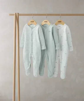 Whale Sleepsuits (Set of 3)