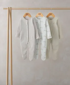 Wild Animals Sleepsuits Pack of 3